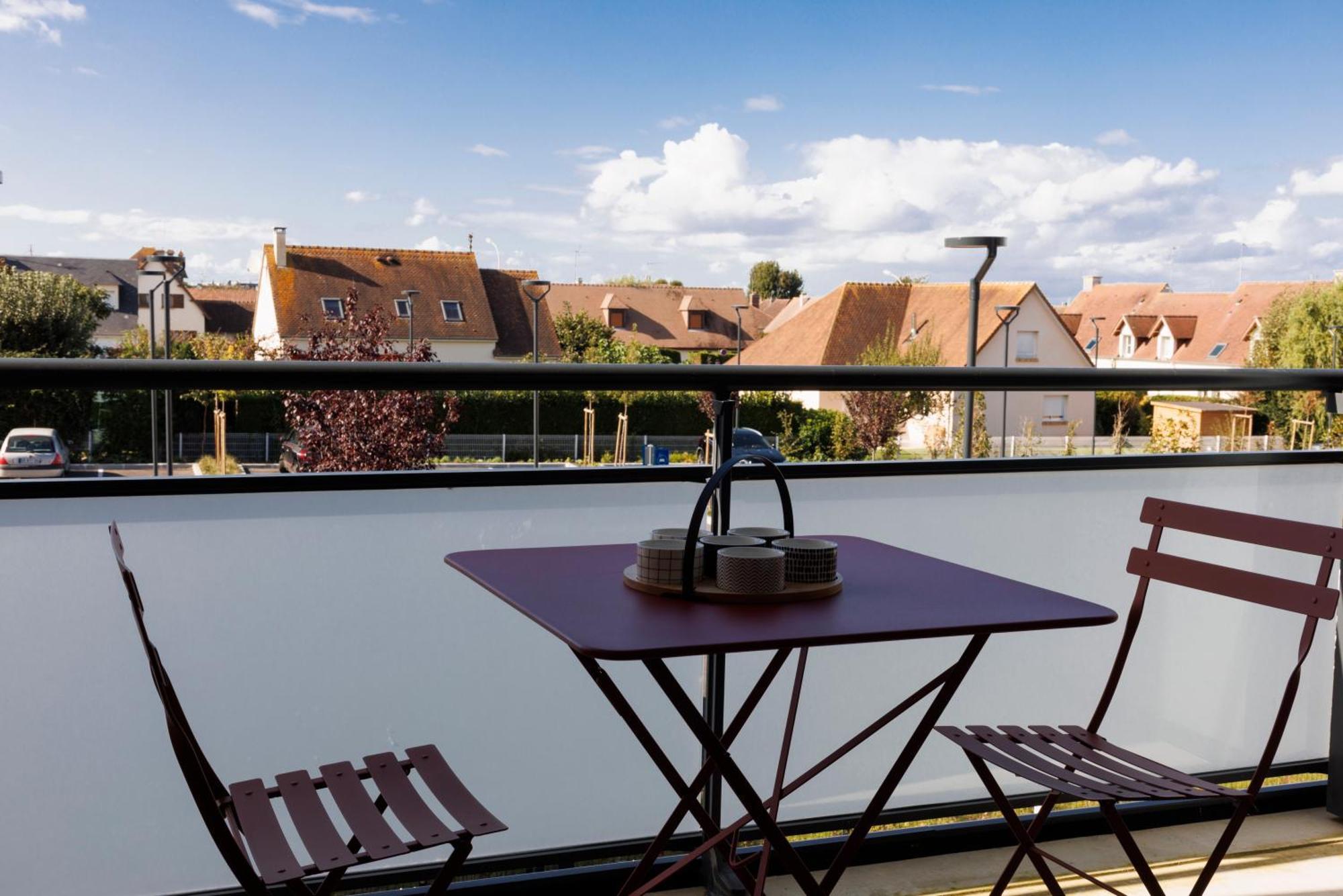 Les Boreales - Appart'Hotel & Restaurant Villers-sur-Mer Buitenkant foto