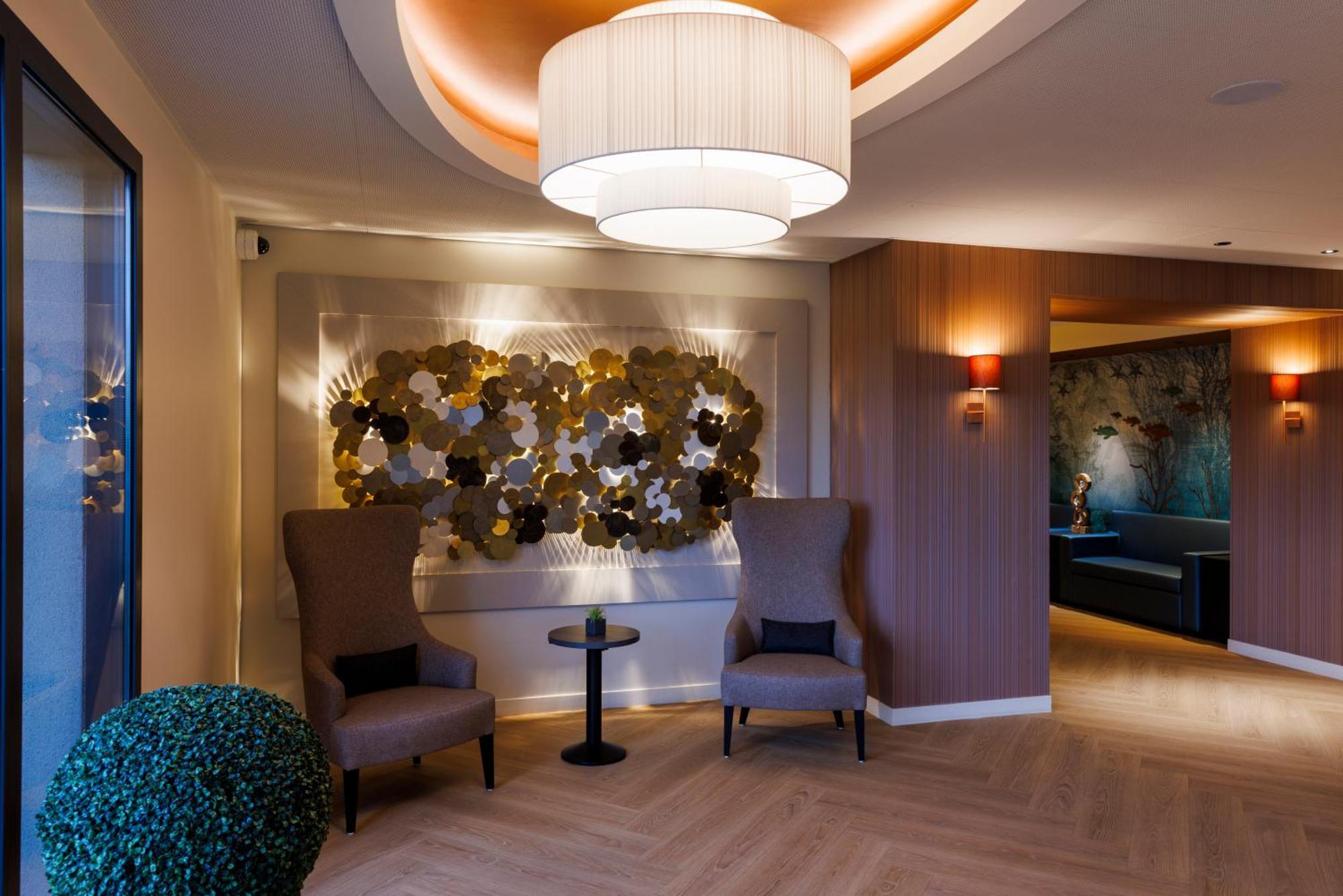 Les Boreales - Appart'Hotel & Restaurant Villers-sur-Mer Buitenkant foto