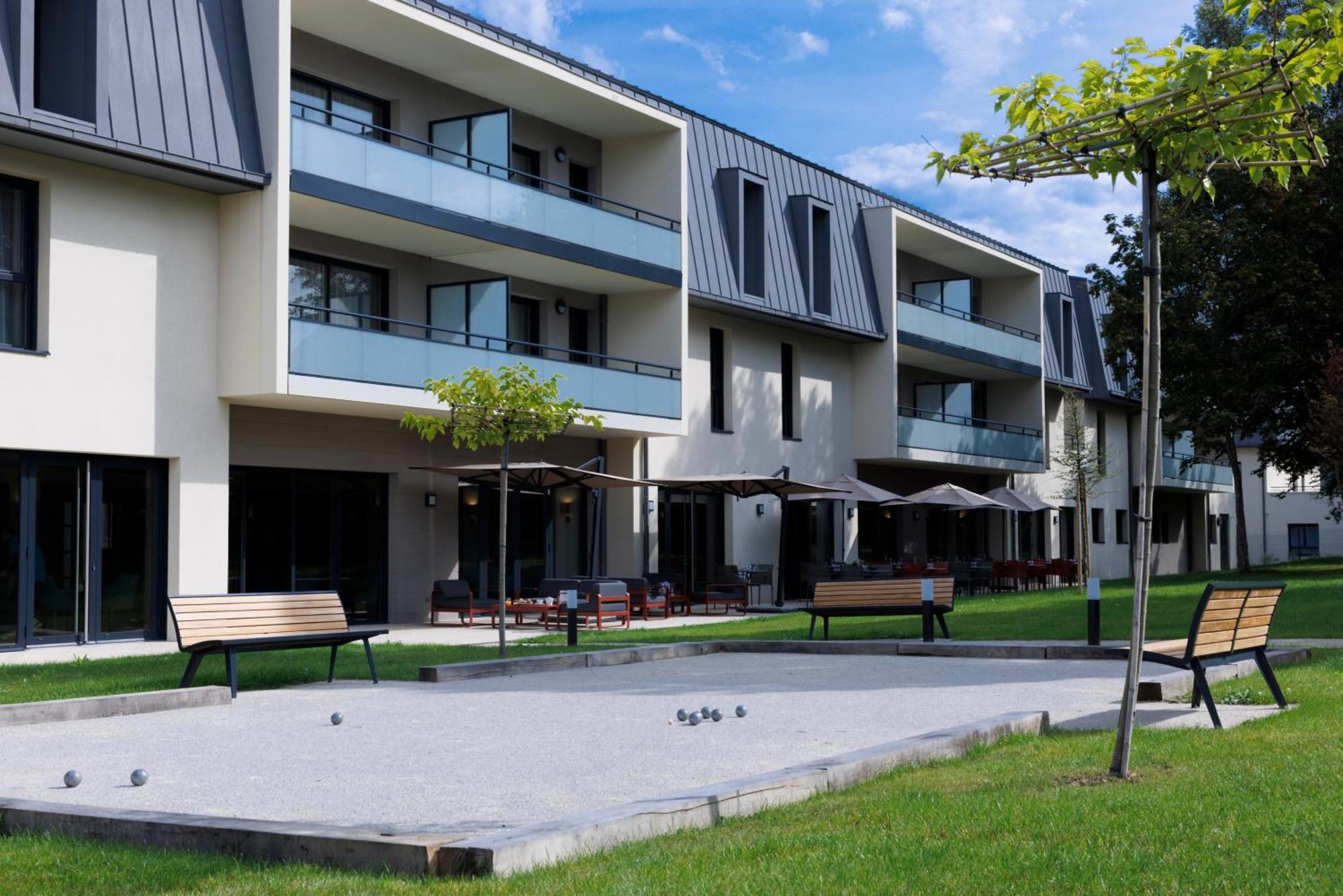 Les Boreales - Appart'Hotel & Restaurant Villers-sur-Mer Buitenkant foto