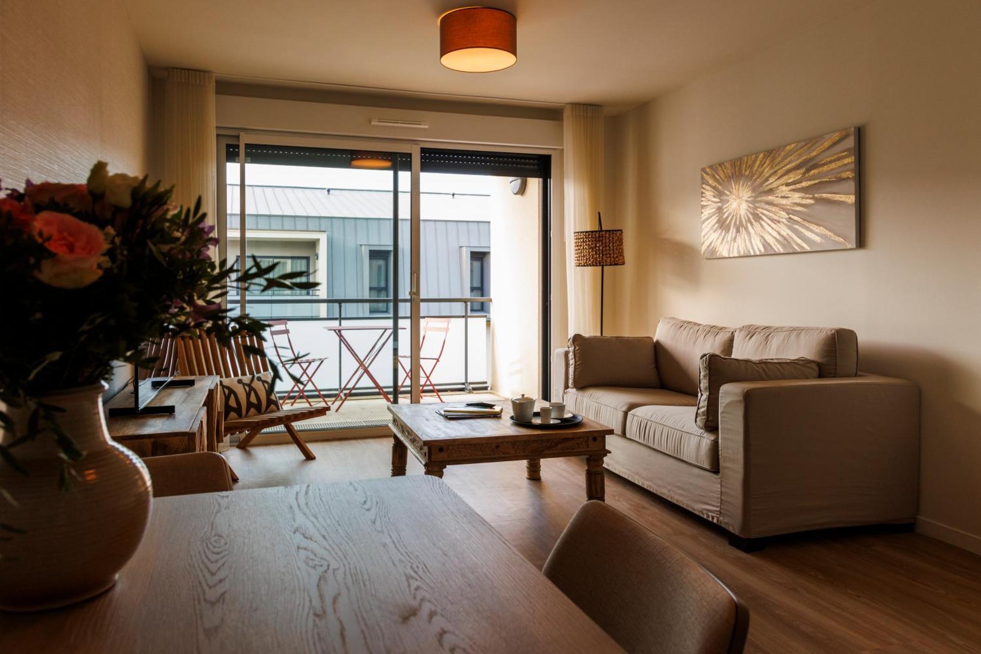 Les Boreales - Appart'Hotel & Restaurant Villers-sur-Mer Buitenkant foto